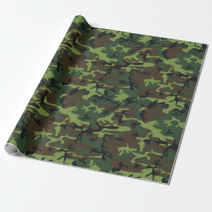 Militärische grüne Camouflage Geschenkpapier