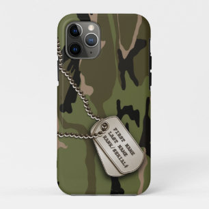 Militärische grüne Camouflage mit Hundeschild Case-Mate iPhone Hülle