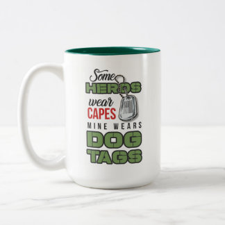 Militärische Helden-Kaffee-Tasse Zweifarbige Tasse