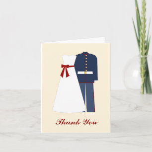 Militärische Hochzeit Dankeschön Hinweise Dankeskarte