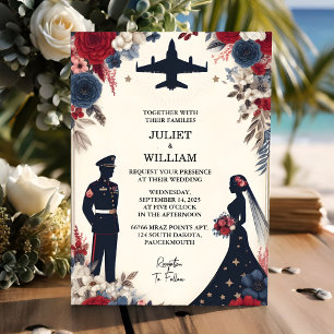 militärische Hochzeit der Marine der Marine durch  Einladung
