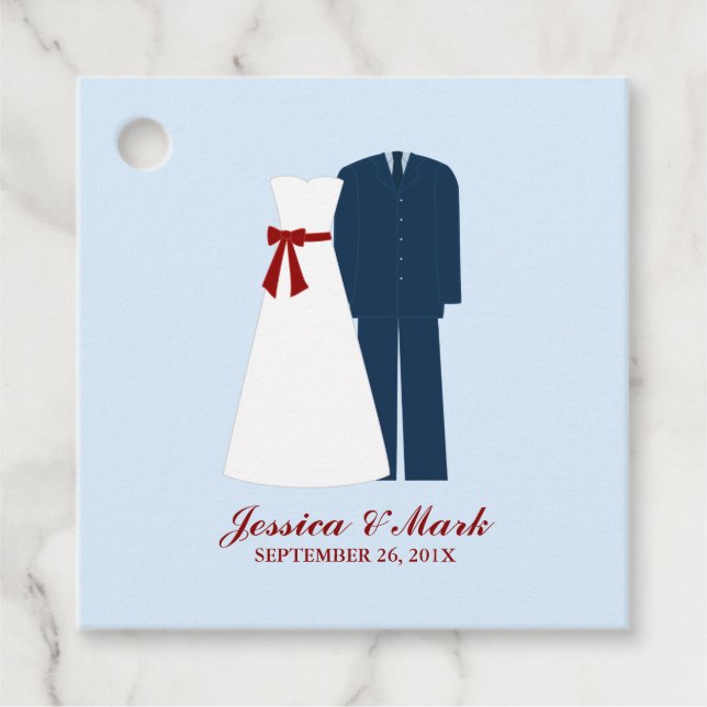 Militärische Hochzeit Geschenkanhänger (Vorderseite)
