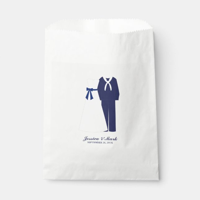 Militärische Hochzeit Geschenktütchen (Vorderseite)