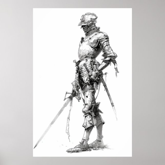 Militärische Illustrationsstelle Landknecht aus de Poster (Vorne)