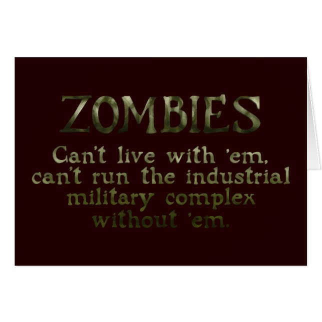 Militärische Industriekomplex Zombies (Vorderseite (Horizontal))