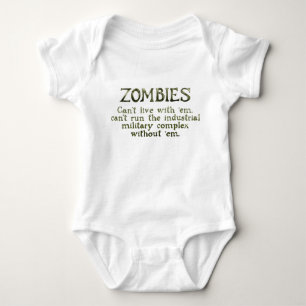 Militärische Industriekomplex Zombies Baby Strampler