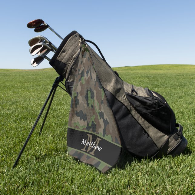 Militärische Jäger, Initial Monogramm der Army Gre Golfhandtuch (Gras)