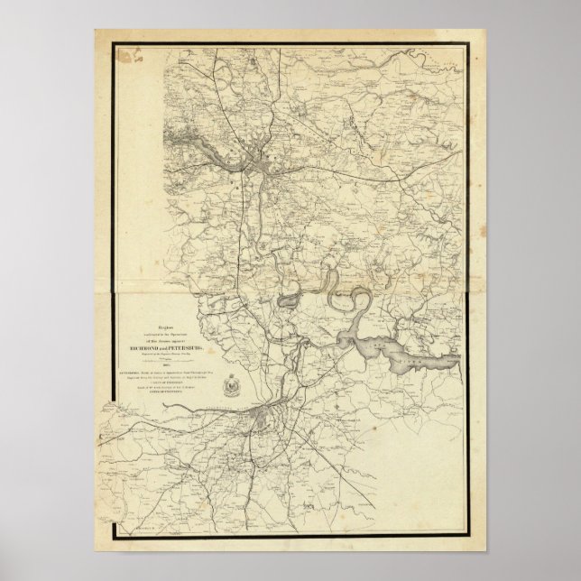 Militärische Karte der Vereinten Staaten Poster (Vorne)