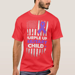 Militärische Kinder Militärische Kinder Lila T-Shirt