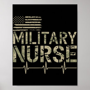 Militärische Krankenschwester, amerikanische Veter Poster