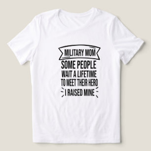 Militärische Mama, die einige ein Leben lang warte Tri-Blend Shirt