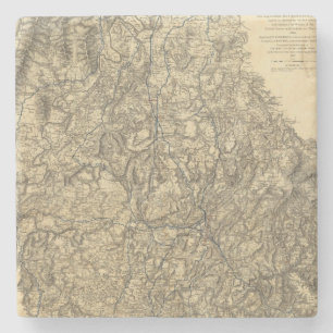 Militärische Operationen der Atlanta-Kampagne Steinuntersetzer