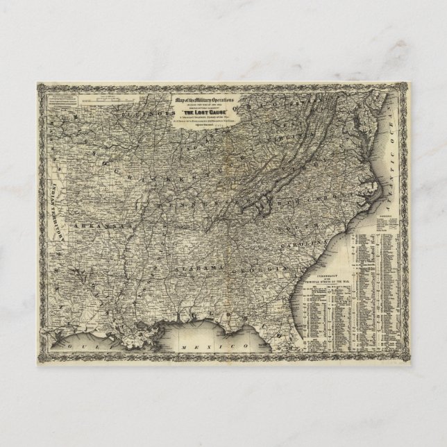 Militärische Operationen im zivilen Krieg planen d Postkarte (Vorderseite)