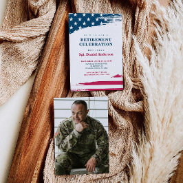 Militärische Party Einladung für das Ruhestand ame