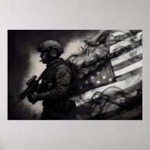 Militärische Rauch-Tinte Amerikanische Flagge Schw