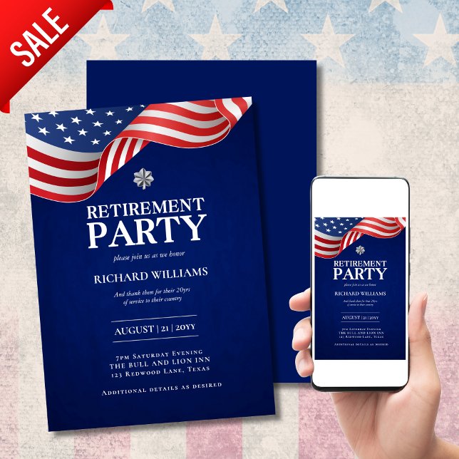 MILITÄRISCHE RÜSTUNG Silberseidenleder der US-FLAG Einladung (Von Creator hochgeladen)