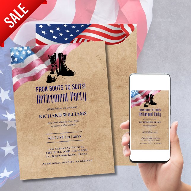 MILITÄRISCHE RÜSTUNG VON Booten zu Anzügen! US-Fla Einladung (Von Creator hochgeladen)