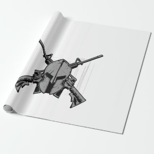 Militärische Stärke Geschenkpapier