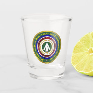 Militärische Stationierung Schnapsglas