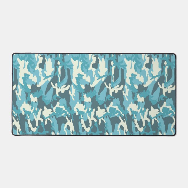 Militärische Streitkräfte der blauen Camouflage im Schreibtischunterlage (Vorderseite)