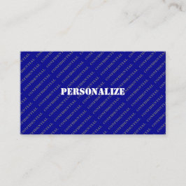 Militärische Streitkräfte Rekrutierer Stilblauer R Visitenkarte