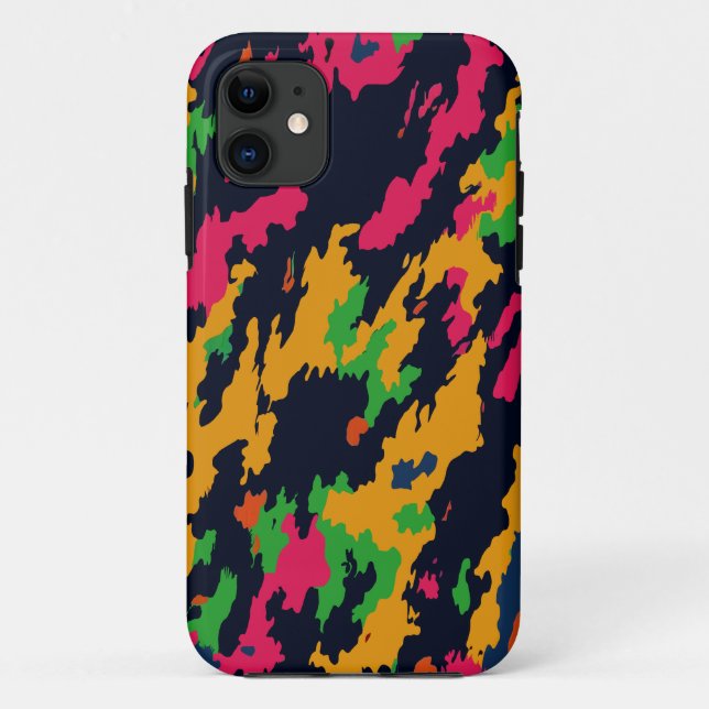 Militärische Streitkräfte Stil Camouflage Neon Nig Case-Mate iPhone Hülle (Rückseite)
