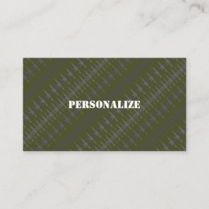 Militärische Streitkräfte Werber Camo Waffe Grün S Visitenkarte