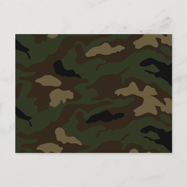 militärische Tarnmuster Postkarte (Vorderseite)