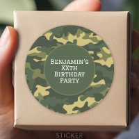 Militärische Tarnung Geburtstagsparty Thema Custom