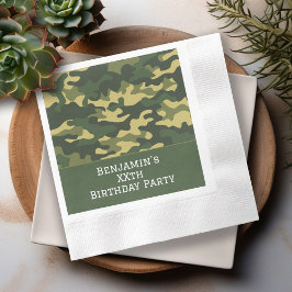 Militärische Tarnung Geburtstagsparty Thema Custom Serviette