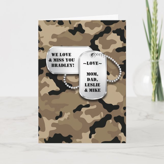 Militärische Themenkarte Karte (Vorderseite)