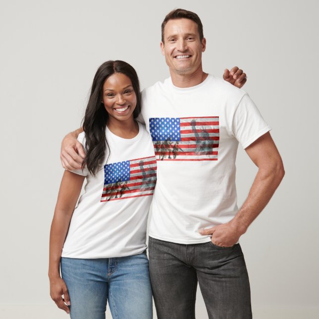Militärische Unterstützung des US-amerikanischen S T-Shirt (Unisex)