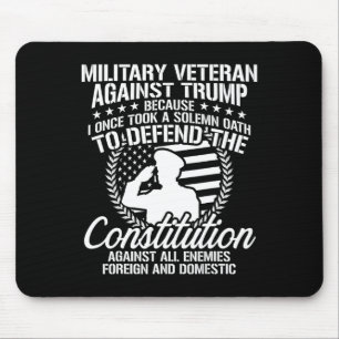 Militärische Veteranen gegen die Wahl Trumps 2020 Mousepad
