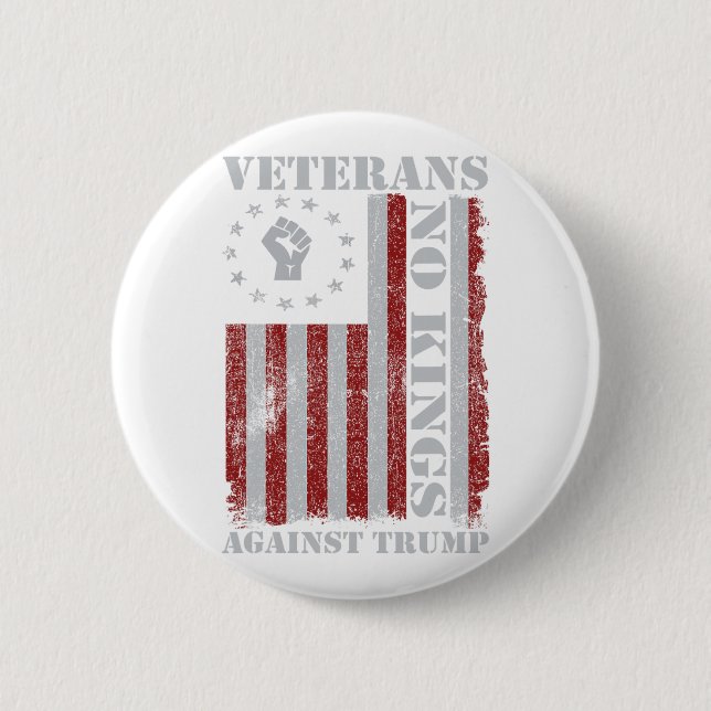 Militärische Veteranen protestieren US-Flagge ohne Button (Vorderseite)