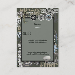 Militärische Visitenkarte