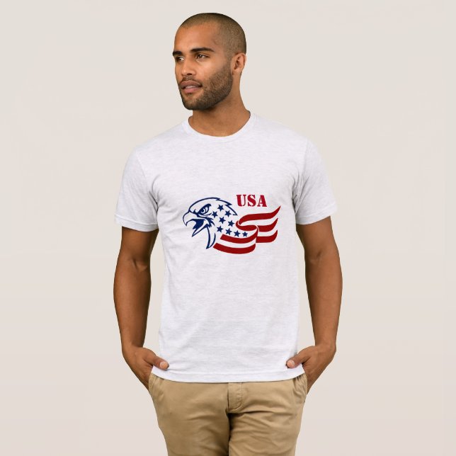 Militärischer Adler des Shirts der Männer (Vorne ganz)