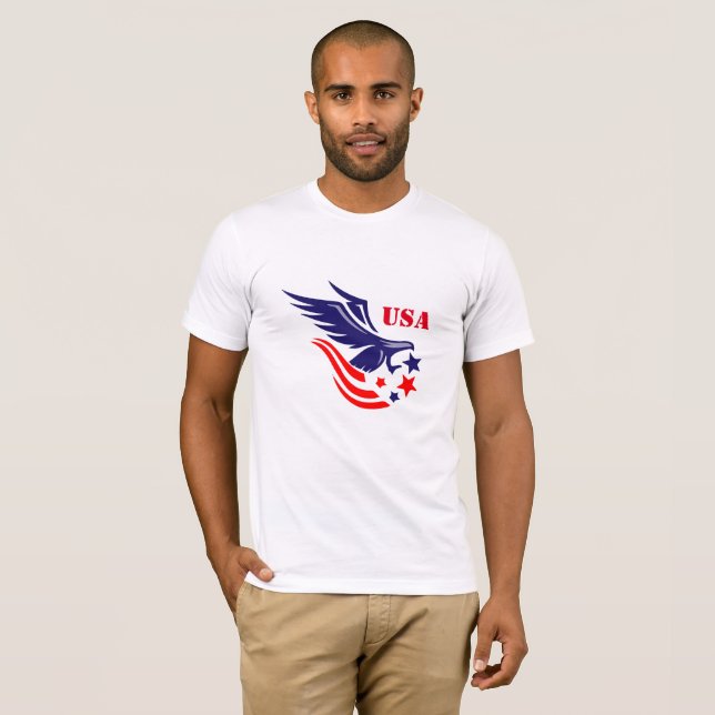 Militärischer Adler des Shirts der Männer (Vorne ganz)