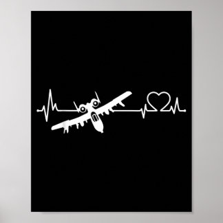 Militärischer Angreiferjet Close Air Support Flugz Poster