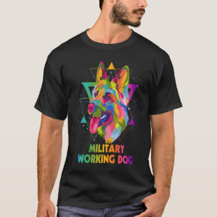 Militärischer Arbeitshund Deutscher Schäferhund S T-Shirt