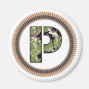 Militärischer Briefstil P Magnet