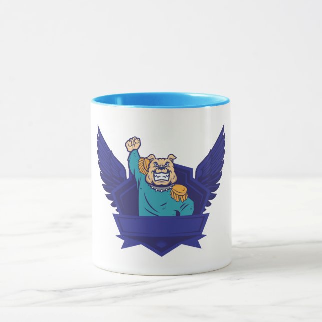Militärischer Bulldog-Commander Coffee Tasse (Zentrum)