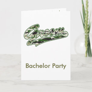 Militärischer Groom Einladung