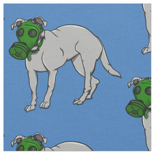 Militärischer Hund, der eine Gasmaske aus der Kani Stoff