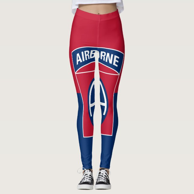 Militärischer Kriegsveteran der 82. Im Flugzeug Di Leggings (Vorderseite)
