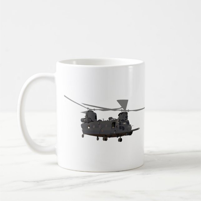 Militärischer MH-47 Chinook-Hubschrauber  Kaffeetasse (Links)
