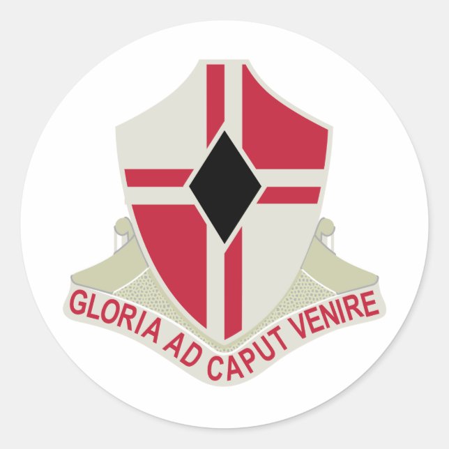 Militärischer Patch für den Armeeingenieur Runder Aufkleber (Vorderseite)