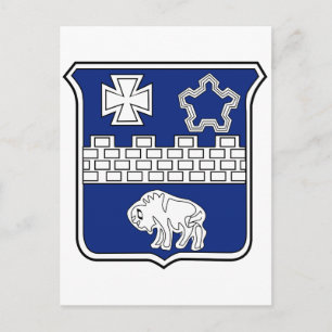 Militärischer Patch für Infanterie Postkarte