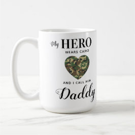 Militärischer Vater Mein Held trägt Camouflage Vät Kaffeetasse