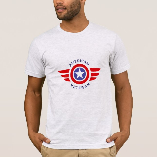 Militärischer Veteran des Shirts der Männer (Vorderseite)