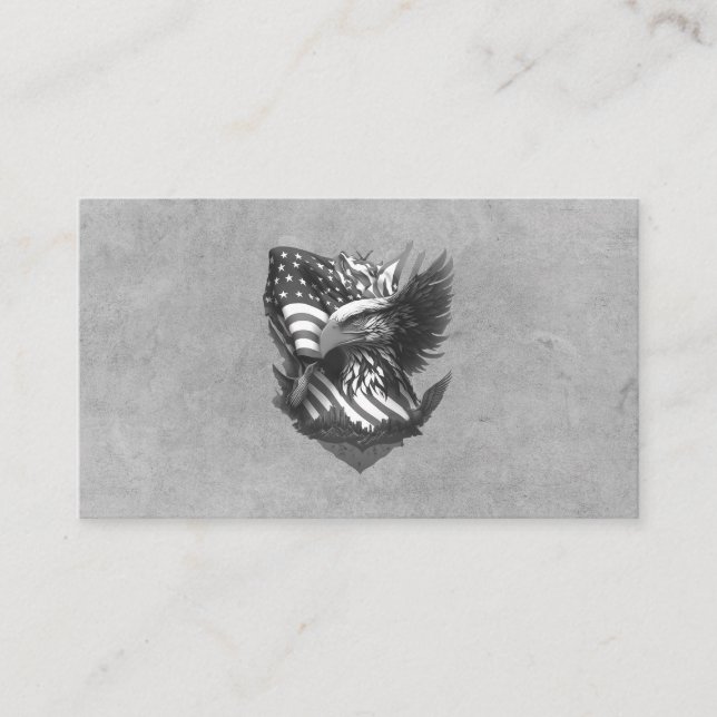 Militärischer Werber Gesetzeshüter USA Adler  Visitenkarte (Vorderseite)